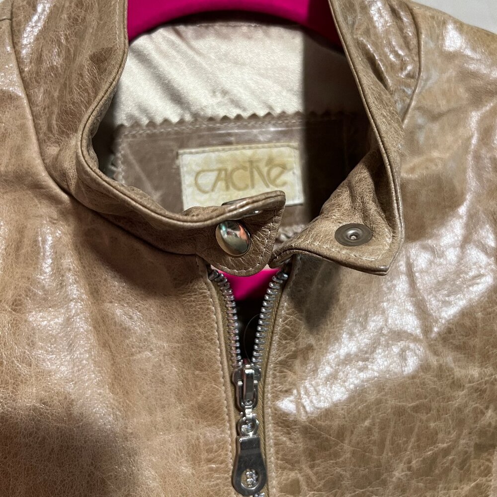 Vintage Cache Leather Jacket, Small - image 5